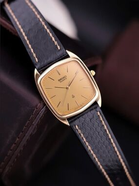 Vtg 1980 Seiko Quartz 6030-5250 Men’s Watch [Very Good Condition] Gold Plated